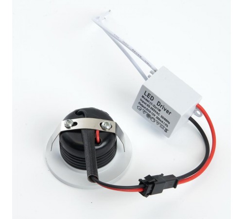 Светильник светодиодный встраиваемый для подсветки мебели LN003 3W 210 Lm 4000К белый  28771  FERON