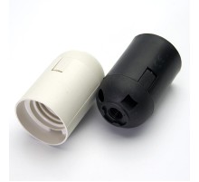 Патрон Е27, 230V, LH109, огнеупорный пластик, медь, цвет белый, размер 38*55 мм  41036  Feron