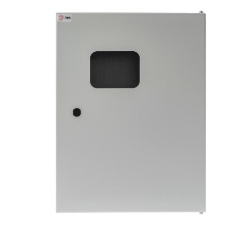  Щит с монтажной панелью металлический ЩМПг (окно)-04 IP54 (400х300x175) SIMPLE  Б0041663  ЭРА