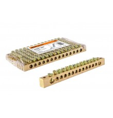 Шина "N" нулевая 8х12мм 14/2 (14групп/крепеж по краям)   SQ0801-0005  TDM