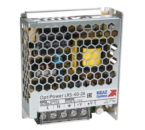 Блок питания панельный OptiPower LRS 60-24 2.5A  328875  КЭАЗ
