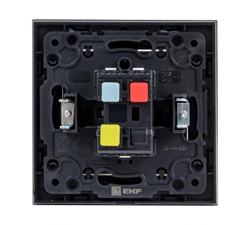 Стокгольм Механизм Выключателя 1-кл. проходного 10А черный PROxima  EZV10-025-10  EKF