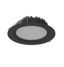 Светильник светодиодный Downlight 230*81мм 40W Tunable White (2700-5700K) IP54/20 RAL9005 черный муар димм.DALI  V1-R0-90084-10D01-44040TW  VARTON