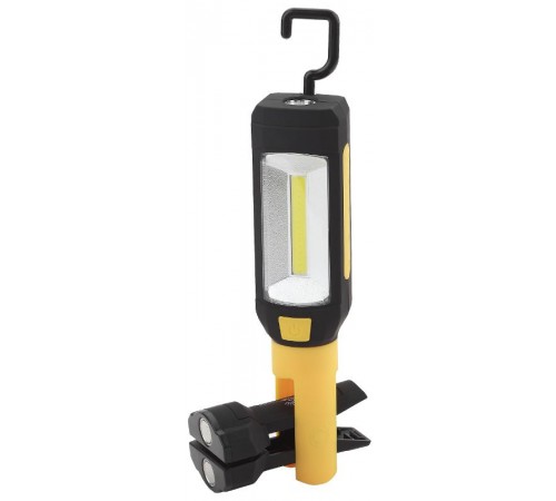 Фонарь рабочий 1хLED COB 3xAAA RB-801 Практик, магнит, крючок, прищепка  Б0027823  ЭРА