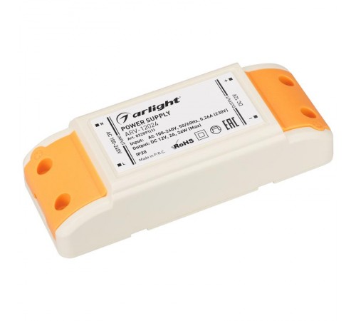 Блок питания ARV-AL12024 (12V, 2A, 24W)  022091(1)  Arlight