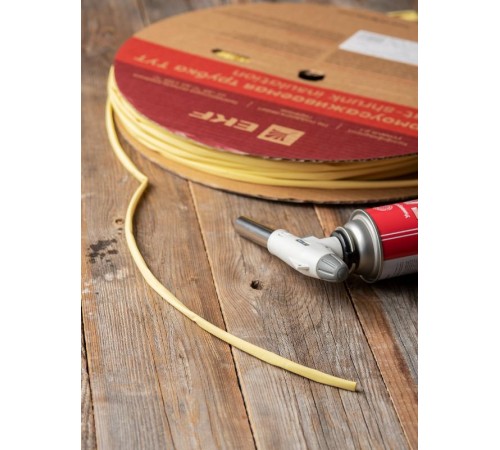 Термоусаживаемая трубка ТУТ нг 6/3 желтая EKF PROxima  tut-6-y  EKF