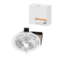 Светильник встраиваемый под лампу ЛВО 01 Downlight 2х20Вт КЛЛ Е27 IP20  SQ0342-0022  TDM