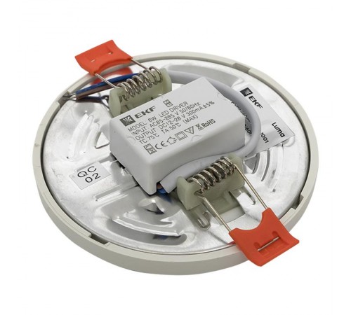 Светильник светодиодный встраиваемый ДВО 1001 6Вт 2700K IP20 Basic  DLL-1001-6-2700  EKF