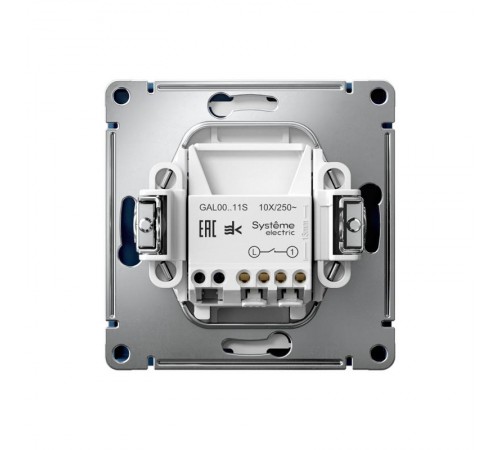 ArtGallery Аквамарин Выключатель 1-клавишный , 10АХ, механизм, быстрозажим. клем.  GAL001111S  SE