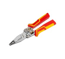 Плоскогубцы многофункциональные диэлектрические с тестером PRO 210мм  KR-12-4656-3  KRANZ