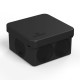 Коробка распределительная 70х70х40мм IP66 6 вводов черная для прямого монтажа двухкомпонентная безгалоген (HF) (150шт/кор)  60-0200-9005  Промрукав