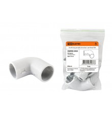 Угол 90 соед. для трубы 25 мм (5шт) - цвет белый  SQ0405-2033  TDM