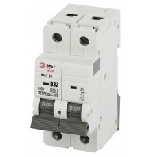 Автоматический выключатель PRO VA63-2P32B6 ВА47-63 2P 32А кривая B 6кА   Б0063057  ЭРА