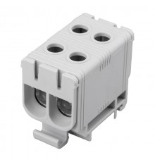 Клемма вводная силовая КВС 6-50мм 2-рядная серая распределительная  11-2112  REXANT