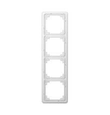 Рамка для вертикальной и горизонтальной установки, 4-кратная, белая  CDP584WW  Jung