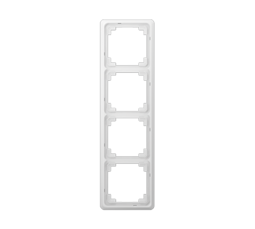 Рамка для вертикальной и горизонтальной установки, 4-кратная, белая  CDP584WW  Jung