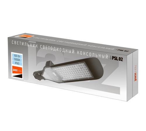 Светильник светодиодный консольный уличный ДКУ PSL 02 100Вт 5000К IP65  5005822  Jazzway