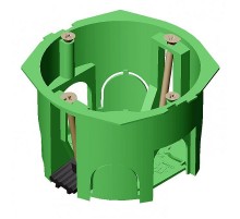 Коробка установочная 68х45 пластиковые лапки с переходником ПК5202  КУ1206-И  HEGEL