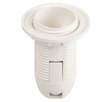 Патрон  Е14 с кольцом пластик белый без наклейки групповая упаковка 50 шт  Б0069200  ЭРА