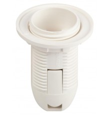 Патрон  Е14 с кольцом пластик белый без наклейки групповая упаковка 50 шт  Б0069200  ЭРА