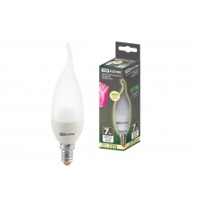 Лампа светодиодная LED 7Вт E14 230В 3000К WFC37 свеча  SQ0340-0173  TDM