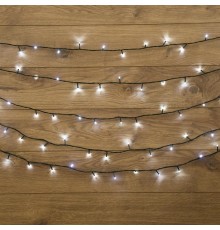 Гирлянда "Твинкл Лайт" 10 м, темно-зеленый ПВХ, 80 LED, цвет белый  303-045  NEON-NIGHT