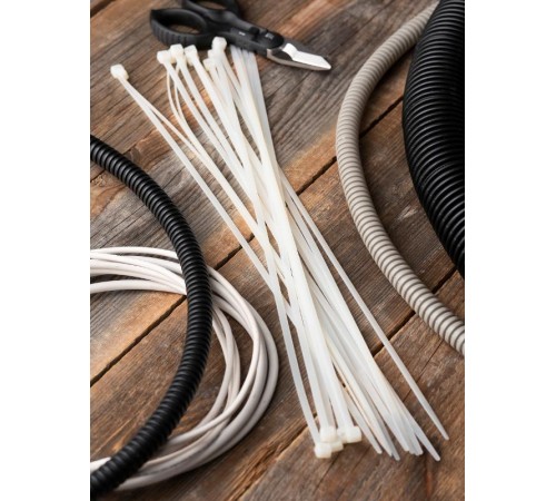 Хомут P6.6 стандартный (б), 4.8x380 (100шт) FlexLock PROxima  plc-fl-ctsw-4.8x380  EKF