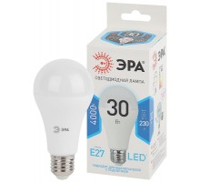 Лампа светодиодная LED A65-30W-840-E27 (диод, груша, 30Вт, нейтр, E27) (10/100/1200)  Б0048016  ЭРА
