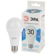 Лампа светодиодная LED A65-30W-840-E27 (диод, груша, 30Вт, нейтр, E27) (10/100/1200)  Б0048016  ЭРА