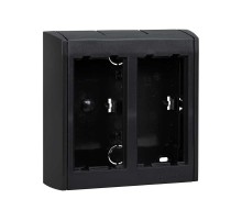 Simon Connect Блок настенный на 2 S-модуля Сима Про, поверхностный монтаж, графит  SBC200-14  Simon