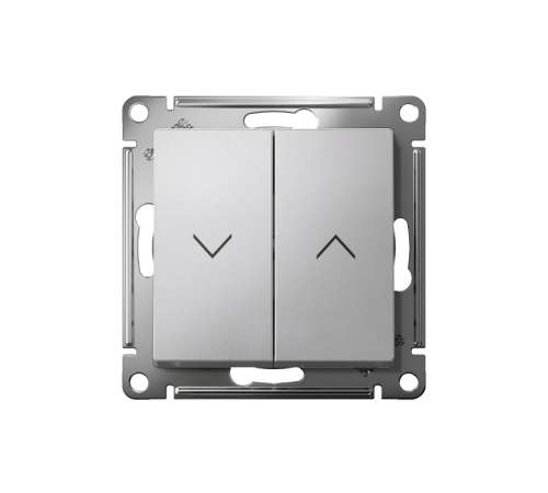 AtlasDesign Алюминий Выключатель 2-клавишный Жалюзи, 10А, механизм  ATN000319  SE