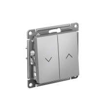 AtlasDesign Алюминий Выключатель 2-клавишный Жалюзи, 10А, механизм  ATN000319  SE