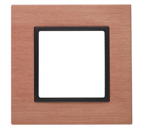 14-5201-14 Рамка на 1 пост, металл, Эра Elegance, медь+антр  Б0034544  ЭРА
