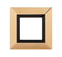 Рамка из металла, "Avanti", золотая, 2 модуля  4408852  DKC