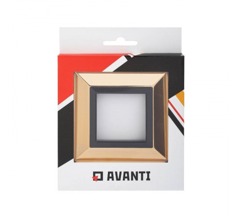 Рамка из металла, "Avanti", золотая, 2 модуля  4408852  DKC