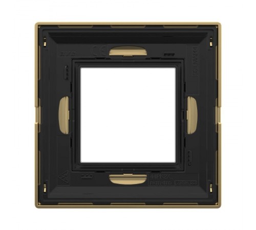 Рамка из металла, "Avanti", золотая, 2 модуля  4408852  DKC