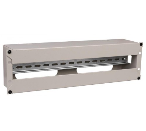 ITK Панель электрораспределительная 3U с DIN-рейкой серая  EDP35-3U22M  ITK