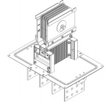 Секц. флан.,Тип2,1600А,Al,3L+N+1/2PE,НК IP55,тран.  LB-1600A5-25-F-F2  IEK