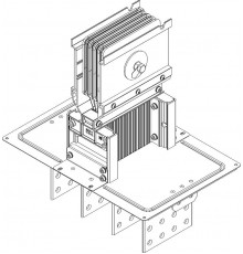 Секц. флан.,Тип2,1250А,Al,3L+N+1/2PE,НК IP55,тран.  LB-1250A5-25-F-F2  IEK