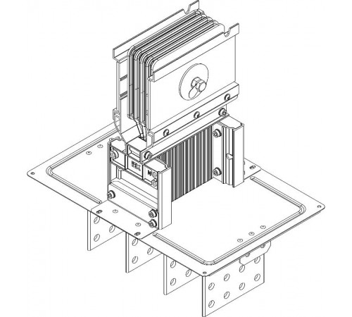 Секц. флан.,Тип2,2500А,Al,3L+N+1/2PE,НК IP55,тран.  LB-2500A5-25-F-F2  IEK