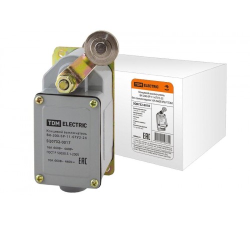 Концевой выключатель ВК-200-БР-11-67У2-25 без самовозврата 16А 660В IP67   SQ0732-0018  TDM