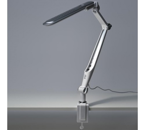 Светильник настольный NLED-496-12W-S светодиодный на струбцине серебро  Б0052768  ЭРА