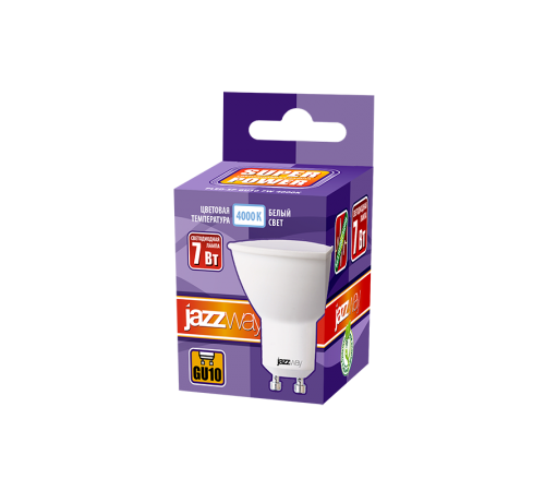 Лампа светодиодная PLED- SP GU10 7w 4000K 230/50  .5019003  Jazzway