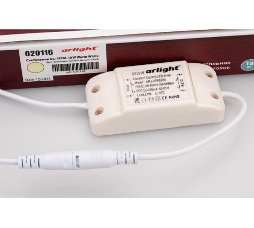 Светильник DL-192M-18W Warm White  020116  Arlight