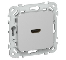 FLITE Розетка HDMI РШДМА-ФлА алюминий  FI-H10-K47  IEK