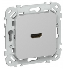 FLITE Розетка HDMI РШДМА-ФлА алюминий  FI-H10-K47  IEK