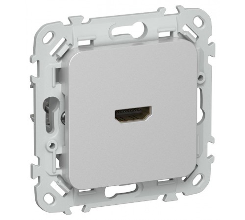 FLITE Розетка HDMI РШДМА-ФлА алюминий  FI-H10-K47  IEK