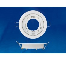 Светильник встраиваемый точечный под лампу GX53 ультратонкий GX53/H2 WHITE 10 PROM упак 10 шт, белый  UL-00005051  Uniel