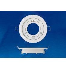 Светильник встраиваемый точечный под лампу GX53 ультратонкий GX53/H2 WHITE 10 PROM упак 10 шт, белый  UL-00005051  Uniel