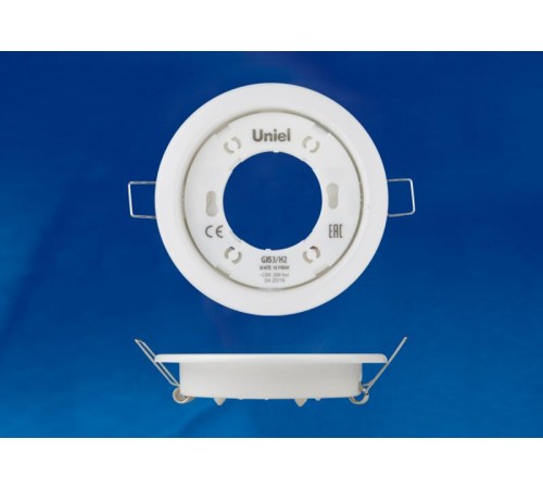 Светильник встраиваемый точечный под лампу GX53 ультратонкий GX53/H2 WHITE 10 PROM упак 10 шт, белый  UL-00005051  Uniel